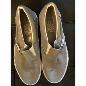 Women's Vans Classic Slip-On Shoes Grey - 9W/7.5M